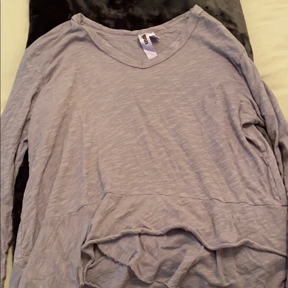 Lavender long sleeve shirt